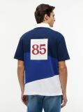 Multi Tricou Polo Cu Croiala Lejera Logo Pe Spate Si Blocuri De Culoare  Barbati