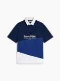 Multi Tricou Polo Cu Croiala Lejera Logo Pe Spate Si Blocuri De Culoare  Barbati