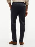 Blue Bleecker Slim Printed Structured Chinos  Men