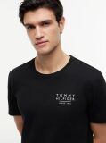 Black Wavy Flag Back Graphic Jersey T-Shirt  Men
