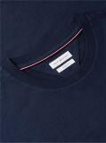 Blue Wavy Flag Back Graphic Jersey T-Shirt  Men