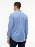 Blue Camasa Gingham Flex Cu Croiala Regular  Barbati
