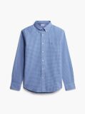 Blue Camasa Gingham Flex Cu Croiala Regular  Barbati