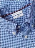 Blue Camasa Gingham Flex Cu Croiala Regular  Barbati
