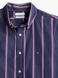 Multi Camasa Flex Din Poplin Cu Dungi Si Croiala Regular  Barbati