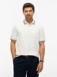 Beige Relaxed Fit Foulard Jacquard Polo Shirt  Men