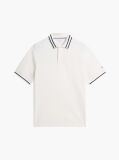 Beige Relaxed Fit Foulard Jacquard Polo Shirt  Men