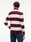 Multi Rugby Stripe Long Sleeve Polo Shirt  Men