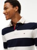 Multi Rugby Stripe Long Sleeve Polo Shirt  Men