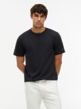 Negru T-Shirt Performance Flex Din Terry   Barbati