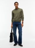 Verde Pulover New York Label Din Lana Pura  Barbati
