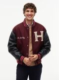 Multi Wool Blend Varsity Jacket With Cashmere  Men