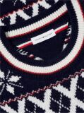 Multi Pulover Fair Isle Din Amestec De Lana   Barbati