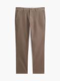 Bej Pantaloni Chinos Denton Din Catifea Fina Cu Croiala Slim Si Dreapta  Barbati