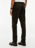 Verde Pantaloni Chinos Denton Din Catifea Fina Cu Croiala Slim Si Dreapta  Barbati