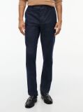 Blue Pantaloni Chinos Denton Cu Croiala Dreapta  Barbati
