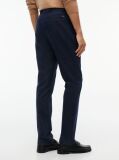 Blue Pantaloni Chinos Denton Cu Croiala Dreapta  Barbati