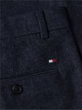Blue Pantaloni Chinos Denton Cu Croiala Dreapta  Barbati