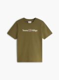 Verde T-Shirt Din Jerseu Cu Logo Si Guler Rotund  Barbati
