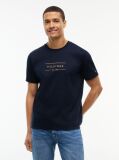 Blue T-Shirt Tricotat Cu Logo  Barbati