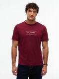 Red Logo Interlock Knit T-Shirt  Men