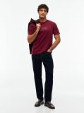 Red Logo Interlock Knit T-Shirt  Men