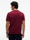 Red Logo Interlock Knit T-Shirt  Men