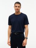 Blue T-Shirt Tricotat Cu Logo  Barbati