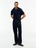 Blue T-Shirt Tricotat Cu Logo  Barbati