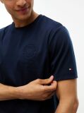 Blue T-Shirt Tricotat Cu Logo  Barbati