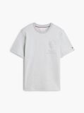 Gri T-Shirt Tricotat Cu Logo  Barbati
