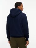 Blue Hanorac Cu Fleece Steag Brodat Si Fermoar  Barbati