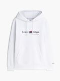 Alb Hanorac Cu Fleece Logo Si Cordon  Barbati