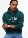 Verde Hanorac Cu Fleece Si Logo Brodat  Barbati