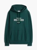 Verde Hanorac Cu Fleece Si Logo Brodat  Barbati