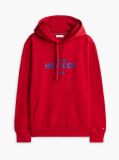Rosu Hanorac Cu Fleece Si Logo Brodat  Barbati