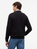 Negru Bluza De Trening Din Terry Cu Guler Rotund Si Logo 1985  Barbati