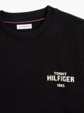 Negru Bluza De Trening Din Terry Cu Guler Rotund Si Logo 1985  Barbati