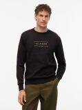 Negru Bluza De Trening Tricotata Cu Logo  Barbati