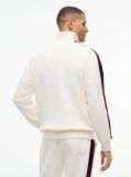 Bej Bluza De Trening Pique Cu Dungi In Contrast Si Fermoar  Barbati