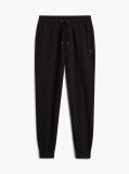 Black Intechno Knit Cuffed Joggers  Men