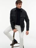 Grey New York Label Regular Fit Flannel Overshirt  Men