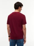 Rosu Crest T-Shirt Din Bumbac Cu Buzunar  Barbati