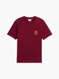Rosu Crest T-Shirt Din Bumbac Cu Buzunar  Barbati