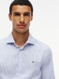 Blue Slim Fit Oxford Stripe Shirt  Men