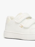 Alb Sneakers Hoop And Loop Cu Glitter La Steag  Fete