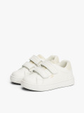 Alb Sneakers Hoop And Loop Cu Glitter La Steag  Fete