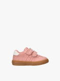 Roz Sneakers Low Cut Cu Velcro Si Flag  Fete