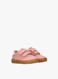 Roz Sneakers Low Cut Cu Velcro Si Flag  Fete