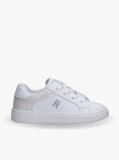 Alb Sneakers Stralucitori Low Cut Cu Sireturi  Fete